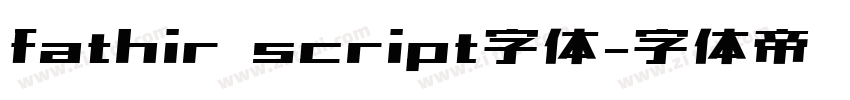 fathir script字体字体转换